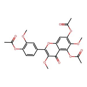 Jaceidin triacetate structure