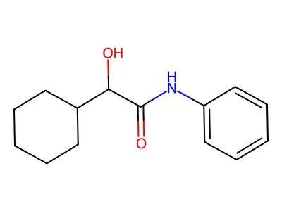 2-cyclohexyl-2-hydroxy-N-phenylacetamide structure