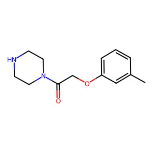1-[(3-Methylphenoxy)acetyl]piperazine structure