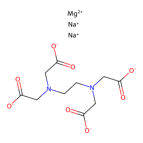Ethylenediamine tetraacetic acid disodium magnesium salt structure
