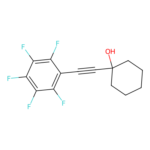 1-[(Pentafluorophenyl)ethynyl]cyclohexanol structure