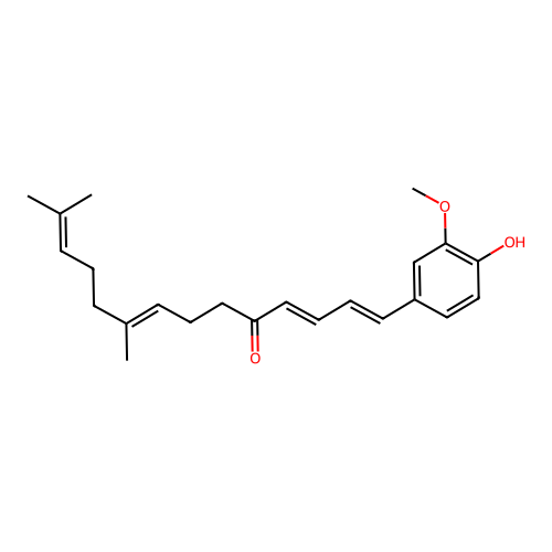 1,3,8,12-Tetradecatetraen-5-one, 9,13-dimethyl-1-(4-hydroxy-3-methoxyphenyl)- structure