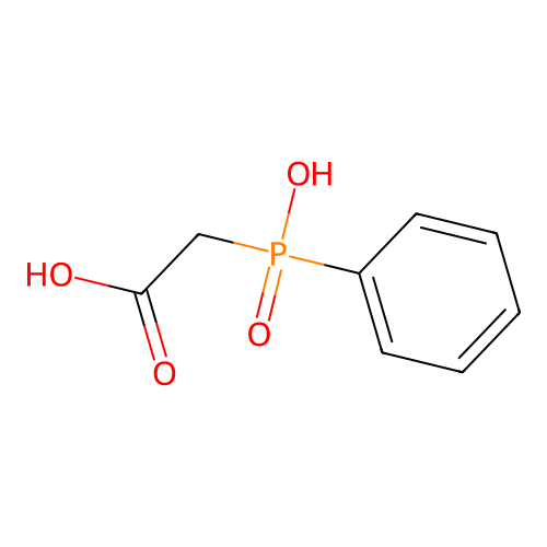 2-[羟基(苯基)磷酰基]乙酸 structure