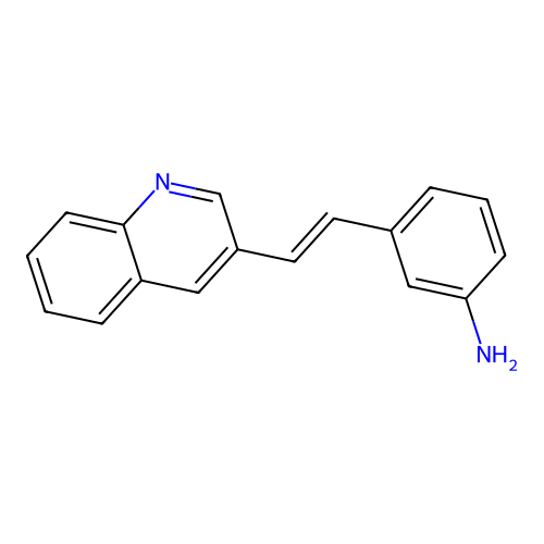 3-(2-(Quinolin-3-yl)vinyl)aniline structure