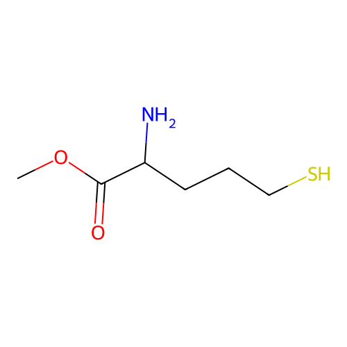 Methyl 2-amino-5-sulfanylpentanoate structure