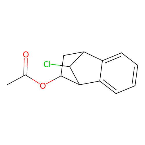 9-Chloro-1,2,3,4-tetrahydro-1,4-methanonaphthalen-2-yl acetate structure