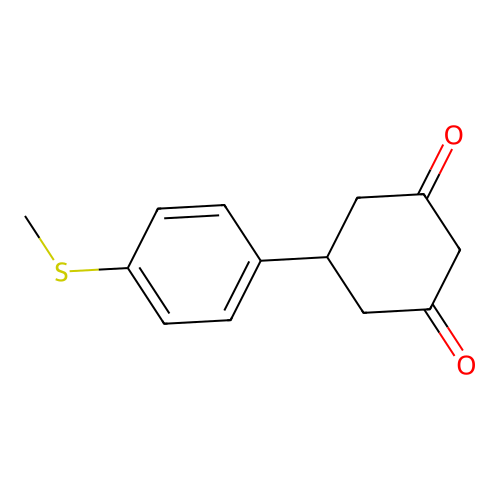 5-(4-Methylsulfanyl-phenyl)-cyclohexane-1,3-dione structure