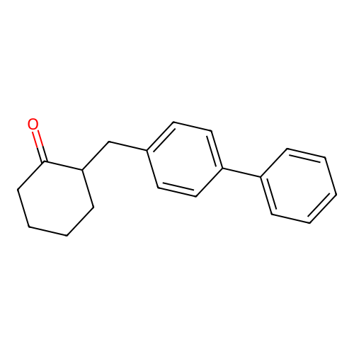 2-[(4-Phenylphenyl)methyl]cyclohexan-1-one structure