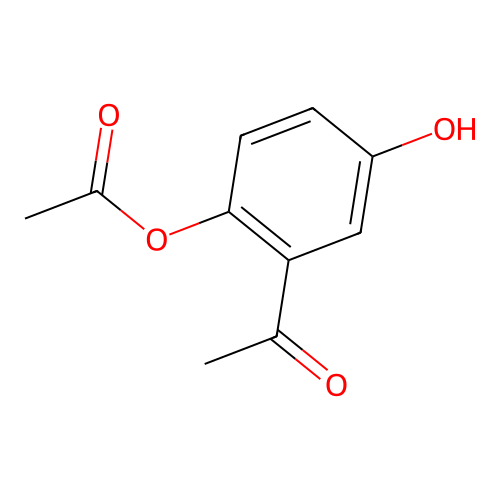 2-Acetoxy-5-hydroxyacetophenone structure