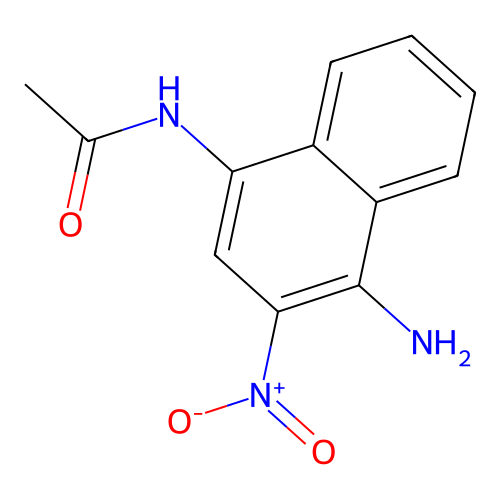 N-(4-amino-3-nitronaphthalen-1-yl)acetamide structure