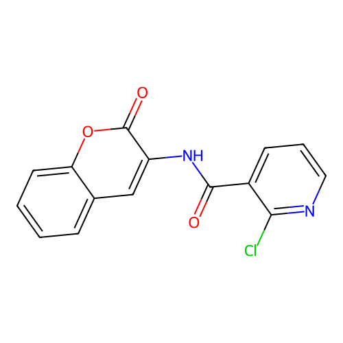 2-Chloro-N-(2-oxo-2H-chromen-3-yl)nicotinamide structure