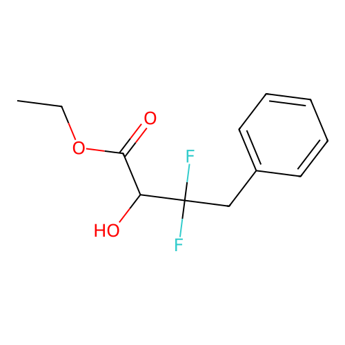 Ethyl 3,3-difluoro-2-hydroxy-4-phenylbutanoate structure