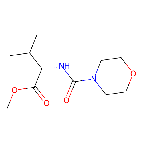 methyl (2S)-3-methyl-2-(morpholine-4-carbonylamino)butanoate structure