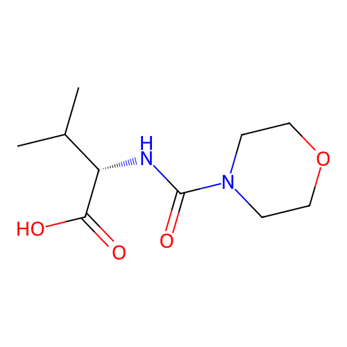 N-Morpholinocarbonyl-(L)-valine structure
