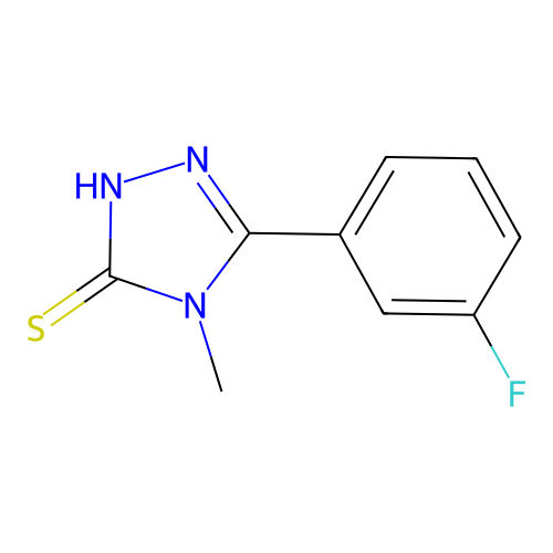 5-(3-fluorophenyl)-4-methyl-4H-1,2,4-triazole-3-thiol structure