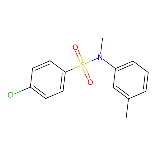 4-chloro-N-methyl-N-(3-methylphenyl)benzenesulfonamide structure