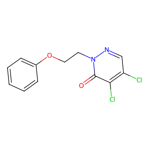 4,5-Dichloro-2-(2-phenoxyethyl)-2,3-dihydropyridazin-3-one structure