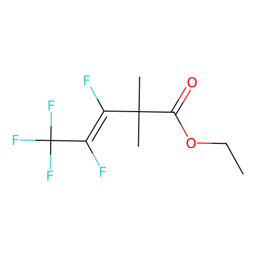 Ethyl (E)-3,4,5,5,5-pentafluoro-2,2-dimethyl-3-Pentenoate structure