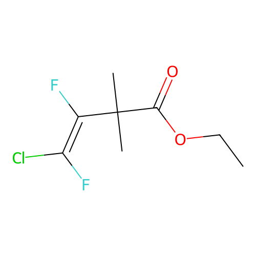 3-Butenoic acid, 4-chloro-3,4-difluoro-2,2-dimethyl-, ethyl ester, (Z)- structure