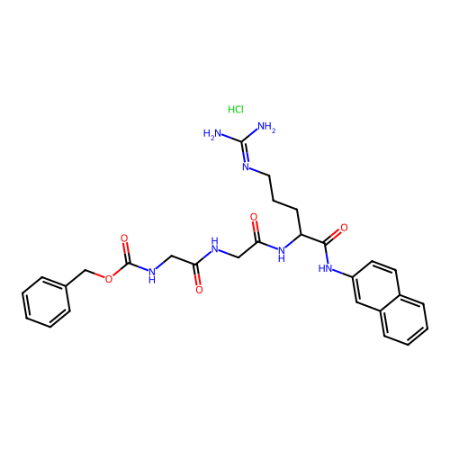 Z-Gly-Gly-Arg-bNA.HCl structure