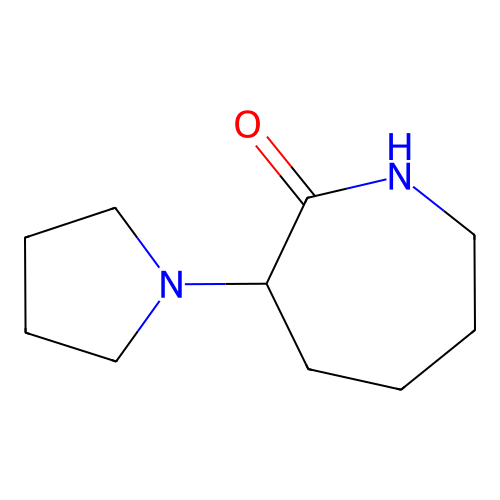 3-(Pyrrolidin-1-yl)azepan-2-one structure