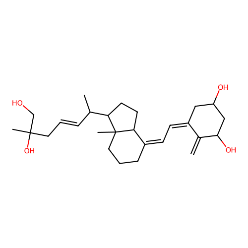 delta-22-1,25S,26-Trihydroxyvitamin D3 structure