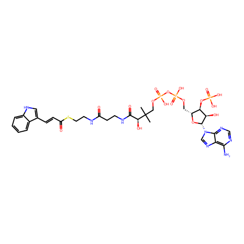 3-indoleacryloyl-coenzyme A structure