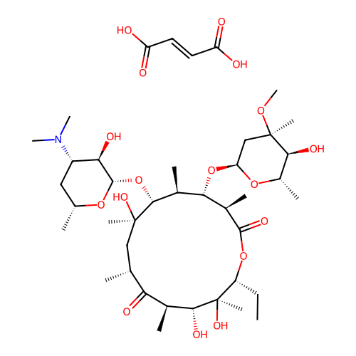 Erythromycin fumarate structure