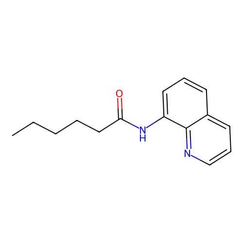 N-(8-quinolinyl)hexanamide structure