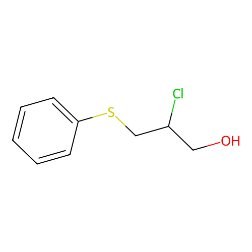 2-Chloro-3-phenylsulfanylpropan-1-ol structure