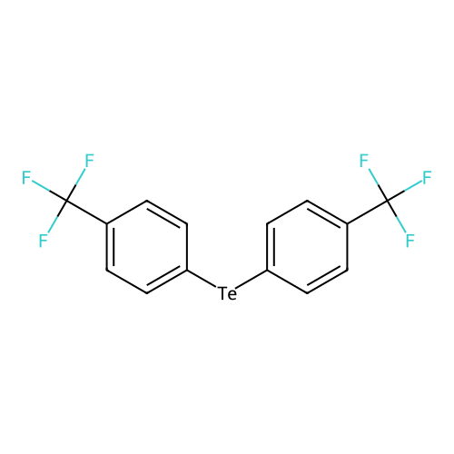 Benzene, 1,1'-tellurobis[4-(trifluoromethyl)- structure