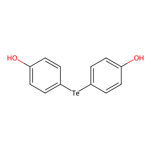 Bis(4-hydroxyphenyl)telluride structure
