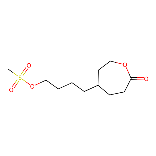 4-(7-Oxooxepan-4-yl)butyl methanesulfonate structure