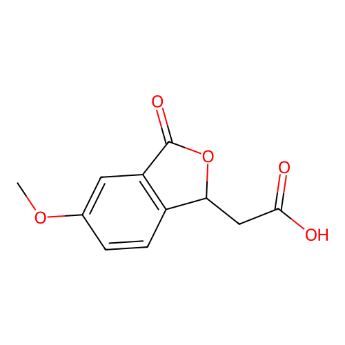 (5-Methoxy-3-oxo-1,3-dihydro-isobenzofuran-1-yl)-acetic acid structure