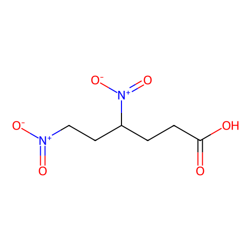 Hexanoic acid, 4,6-dinitro- structure