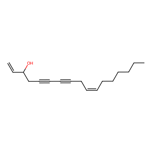 (10Z)-heptadeca-1,10-dien-5,7-diyn-3-ol structure