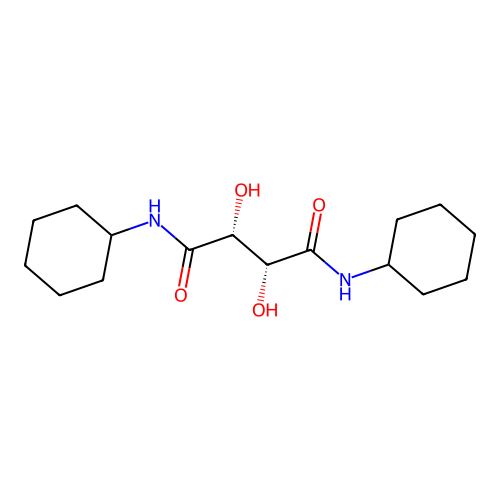 N,N'-Di-cyclohexyl L-tartaramide structure