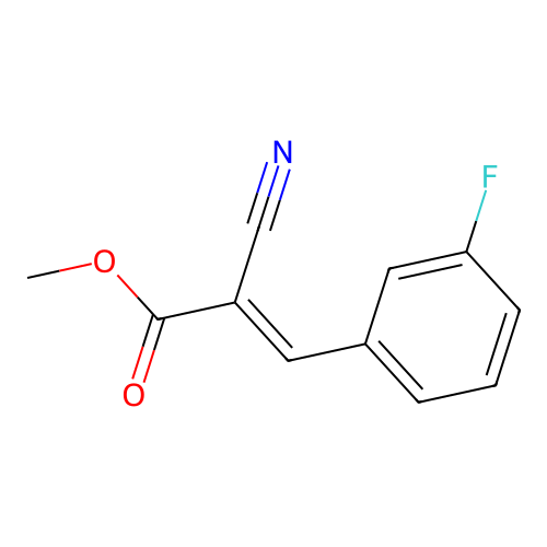 Methyl 2-cyano-3-(3-fluorophenyl)-2-propenoate structure