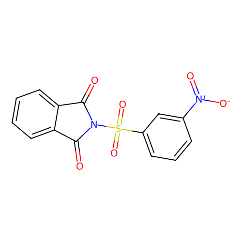 1H-Isoindole-1,3(2H)-dione, 2-[(3-nitrophenyl)sulfonyl]- structure