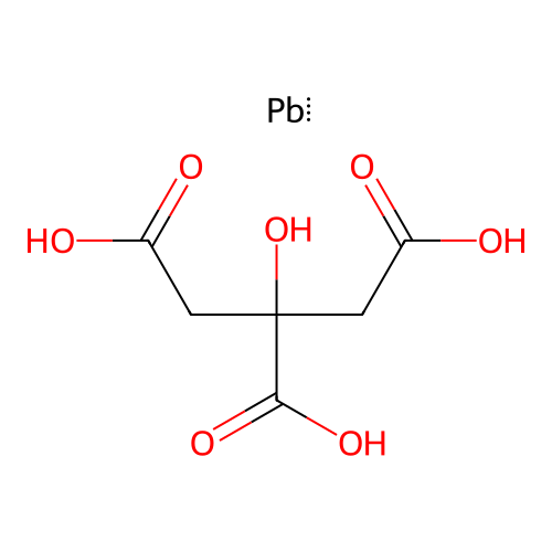 Bis[[2-(5-hydroxy-4,7-dioxo-1,3,2lambda2-dioxaplumbepan-5-yl)acetyl]oxy]lead structure