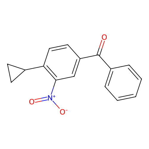 (4-Cyclopropyl-3-nitrophenyl)(phenyl)methanone structure