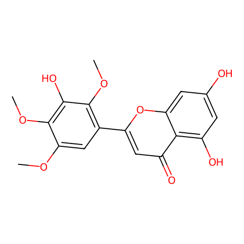 5,7,3'-Trihydroxy-2',4',5'-trimethoxyflavone structure