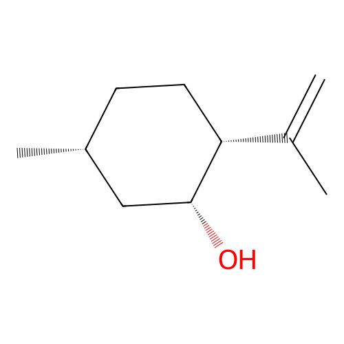 (1R,2R,5R)-5-Methyl-2-(prop-1-en-2-yl)cyclohexanol structure
