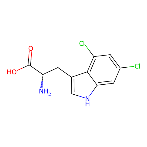 4,6-Dichlorotryptophan structure