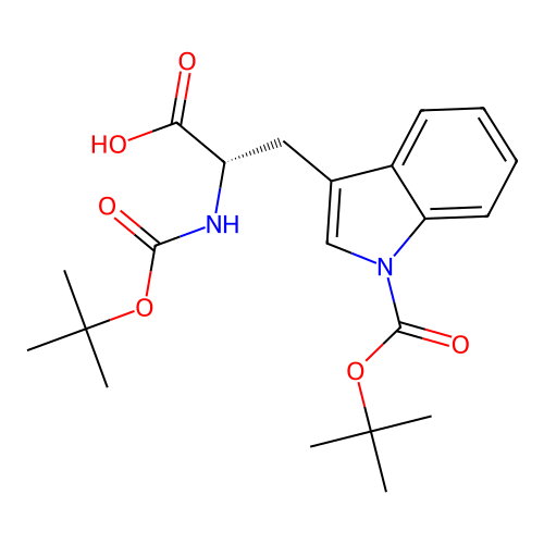 Boc-Trp(Boc)-OH structure