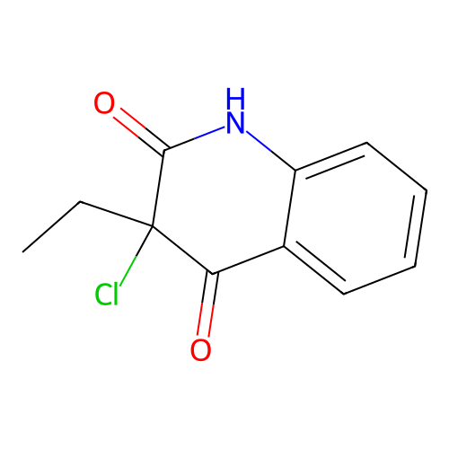 3-chloro-3-ethyl-1H-quinoline-2,4-dione structure