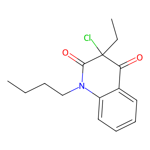 1-Butyl-3-chloro-3-ethylquinoline-2,4-dione structure