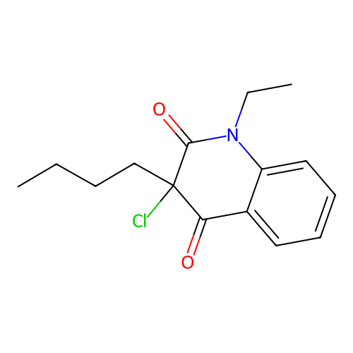 3-Butyl-3-chloro-1-ethylquinoline-2,4-dione structure