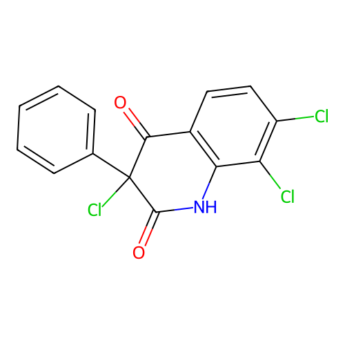 3,7,8-trichloro-3-phenyl-1H-quinoline-2,4-dione structure