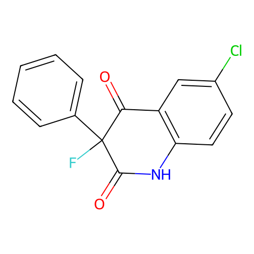 6-Chloro-3-fluoro-3-phenyl-1,2,3,4-tetrahydroquinoline-2,4-dione structure